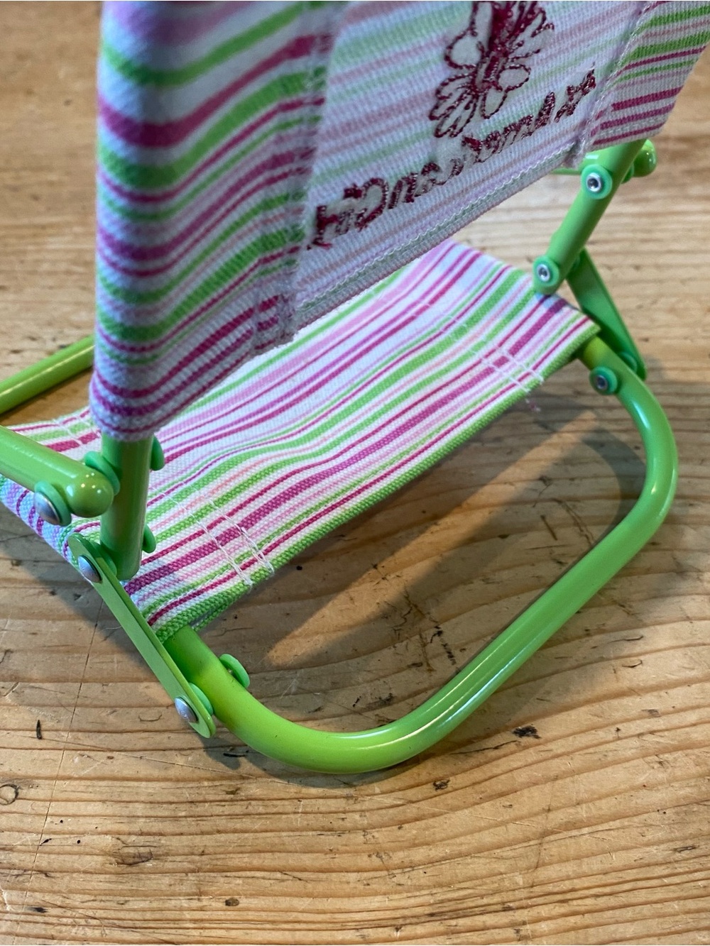 American Girl Retired Folding Beach Chair Bocce Set Doll Accessory CHAIR ONLY - Picture 3 of 9
